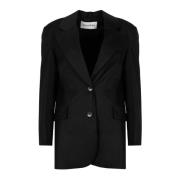 Stijlvolle enkele rij jas Silvian Heach , Black , Dames