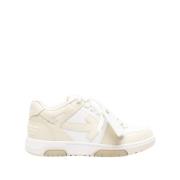 Mode Leren Sneakers Off White , White , Heren