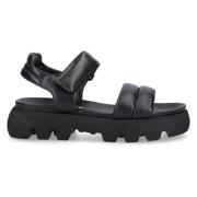Flat Sandals 305 Sobe , Black , Dames