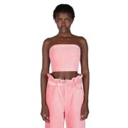 Corduroy Strapless Top Simon Miller , Pink , Dames