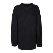 Minimalistische Zwarte Gebreide Trui Maison Margiela , Black , Dames