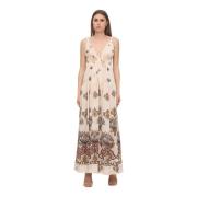 Bloemenprint Maxi Jurk Sabina Musayev , White , Dames