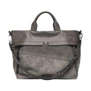 Duna Leren Handtas Gianni Chiarini , Gray , Dames