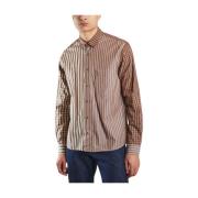 Curtis Patchwork Overhemd YMC You Must Create , Brown , Heren