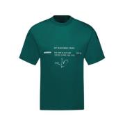 Groen Katoenen T-Shirt - Stijlvol Ontwerp Ader Error , Green , Heren