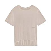 Hinnominate Beige Modal Tops T-Shirt Hinnominate , Beige , Dames