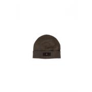 Militair Groene Wolmix Beanie Peuterey , Green , Dames