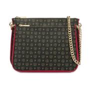 Stijlvolle Heritage Schoudertas met Dubbele Pochette Pollini , Black ,...