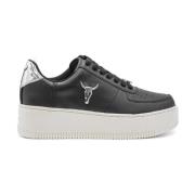 Zwarte Leren Dames Sneakers met Logo - Maat 39 Windsor Smith , Black ,...