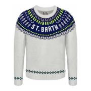 Witte Sweaters voor Heren MC2 Saint Barth , White , Heren