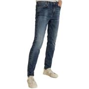 Slim-Fit Stretch Denim Jeans Summum Woman , Blue , Dames