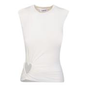 Elegante Witte Mouwloze Top Ambush , White , Dames