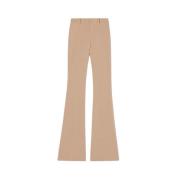 Hoge Taille Flare Broek Jacquemus , Beige , Dames