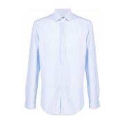 Italiaans Katoenen Shirt Corneliani , Blue , Heren