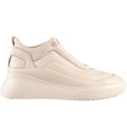 Leren Sneakers - Creme Högl , Beige , Dames