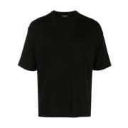 Stijlvolle Heren T-shirt Roberto Collina , Black , Heren