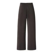 Gestreepte katoen/kasjmier hoge taille broek Massimo Alba , Brown , Da...