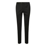 SuperSlim Flannel Broek PT Torino , Black , Heren