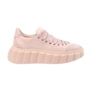 Roze Kant Sneakers Schoenen AGL , Pink , Dames