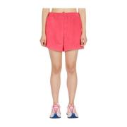 Terry Towelling Track Shorts Moncler , Pink , Dames