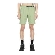 Katoenen Twill Shorts met Gesp Riem Gramicci , Green , Heren