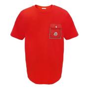Rode Zak T-Shirt Moncler , Red , Dames