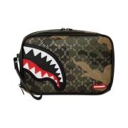 Patroon Over Camo Pouch Sprayground , Green , Dames