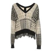 Bicolore Twinset Cardigan Twinset , Beige , Dames