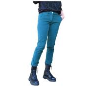 Slimme Fluweel New York Broek Mason's , Green , Dames