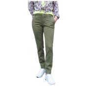 Jacqueline Curvy Chino Broek Mason's , Green , Dames