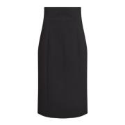 Elegant Pencil Skirt met hoge taille Co'Couture , Black , Dames