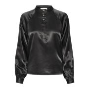 Elegant Estellemw Blouse Top in Zwart My Essential Wardrobe , Black , ...