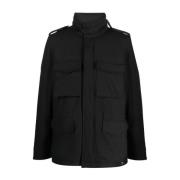 Field jacket met ritssluiting Aspesi , Black , Heren