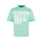 Groene Katoenen Tops T-Shirt Pharmacy Industry , Green , Dames