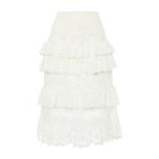 Sensuele Kanten Rok La DoubleJ , White , Dames