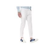 Stretch Chino Broek Harmont & Blaine , White , Heren