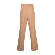 Camel Herringbone Maatwerk Broek Giuliva Heritage , Beige , Heren