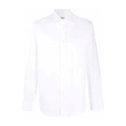Italiaans Katoenen Overhemd Canali , White , Heren