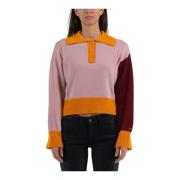 Luxe Cashmere Polo Sweater Marni , Multicolor , Dames