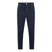 Slim Fit Corduroy Broek Department Five , Blue , Heren