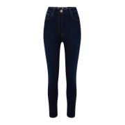 Basic Five Pocket Skinny Jeans Elisabetta Franchi , Blue , Dames