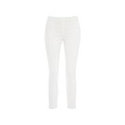 Skinny Jeans met Logo Details Dondup , White , Dames