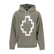 Oversized Hoodie met Logodetail Marcelo Burlon , Green , Heren