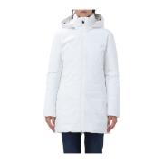 Lange Dames Puffer Jas Rachel Save The Duck , White , Dames