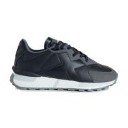 Stijlvolle Leren Sneakers Munich , Black , Dames