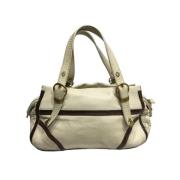 Pre-owned Leather handbags Bottega Veneta Vintage , Beige , Dames