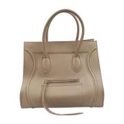 Pre-owned Leather celine-bags Celine Vintage , Beige , Dames