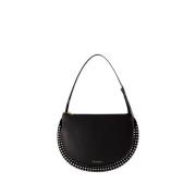 Crystal Bumper-Moon Hobo Tas - Zwart Leer JW Anderson , Black , Dames