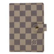 Pre-owned Canvas wallets Louis Vuitton Vintage , Beige , Dames