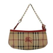 Pre-owned Canvas handbags Burberry Vintage , Beige , Dames